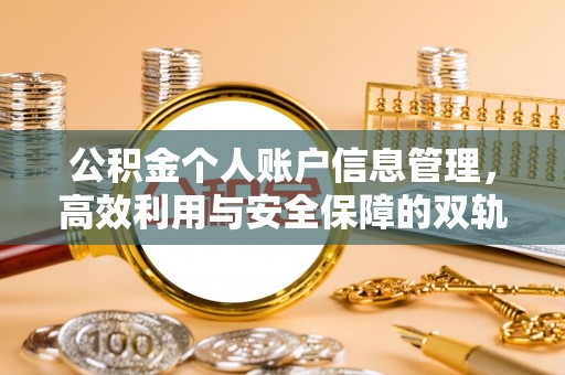 太康公积金个人账户信息管理，高效利用与安全保障的双轨并行