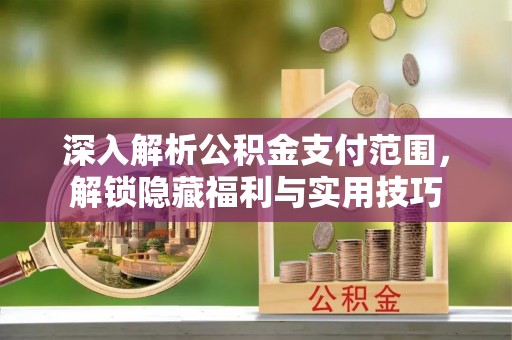 太康深入解析公积金支付范围，解锁隐藏福利与实用技巧