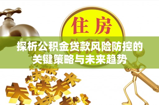 太康探析公积金贷款风险防控的关键策略与未来趋势