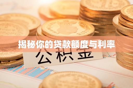 太康揭秘你的贷款额度与利率