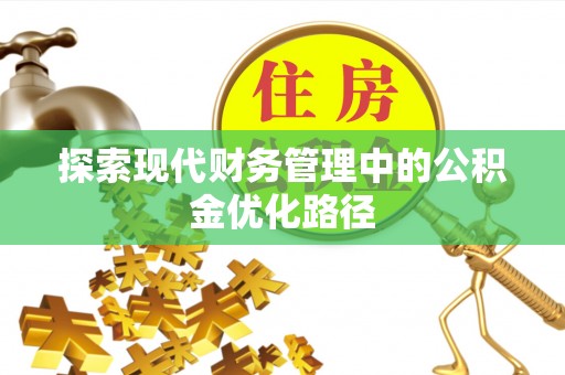 太康探索现代财务管理中的公积金优化路径