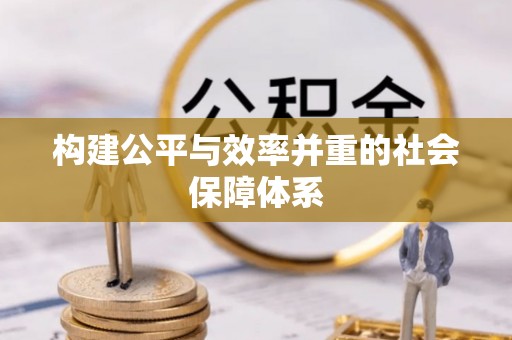 太康构建公平与效率并重的社会保障体系