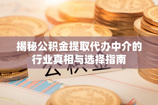 太康揭秘公积金提取代办中介的行业真相与选择指南