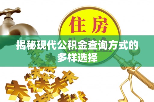太康揭秘现代公积金查询方式的多样选择
