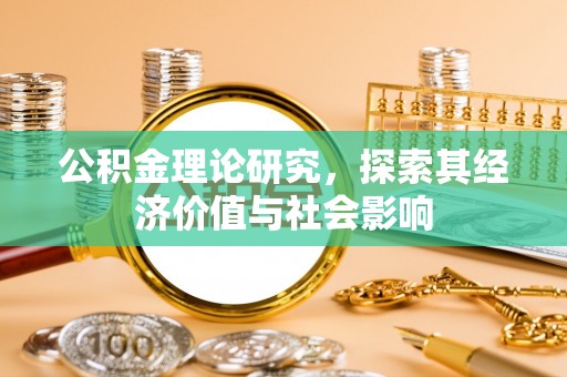 太康公积金理论研究，探索其经济价值与社会影响