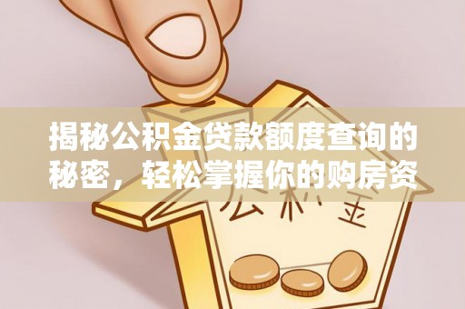 太康揭秘公积金贷款额度查询的秘密，轻松掌握你的购房资金