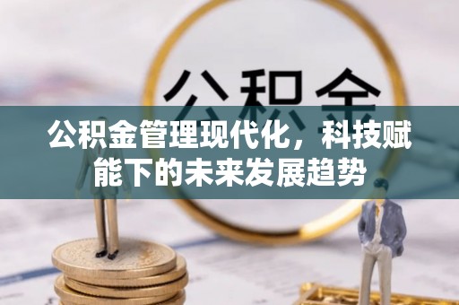 太康公积金管理现代化，科技赋能下的未来发展趋势