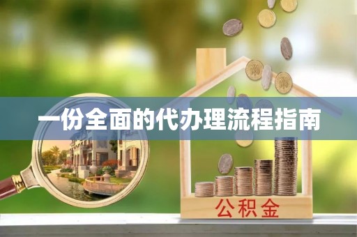 太康一份全面的代办理流程指南